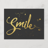 Carte Postale Devis Gold Smile (Devant)