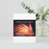 Carte Postale Devis inspirant (Debout devant)