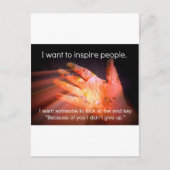 Carte Postale Devis inspirant (Devant)