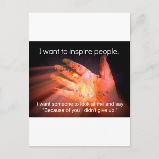 Carte Postale Devis inspirant (Devant)