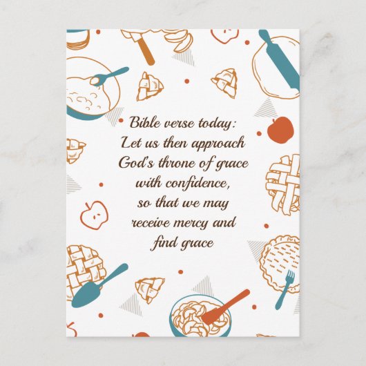 Carte Postale Devis modifiables Apple Pie Design (Devant)