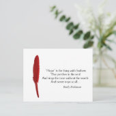 Carte Postale Devis motivant Hope (Debout devant)