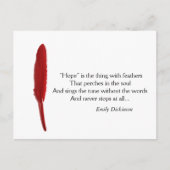 Carte Postale Devis motivant Hope (Devant)