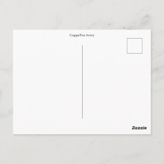 Carte Postale Devis motivationnel (Dos)