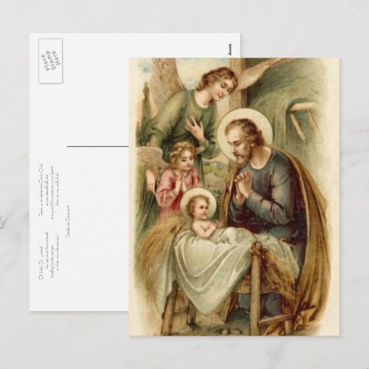 Carte postale (Devis) : Nativité Saint-Joseph (Devant / Derrière)
