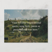 Carte Postale Devis personnalisé Vintage (Devant)