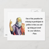 Carte Postale Devis Platon 2b (Devant / Derrière)