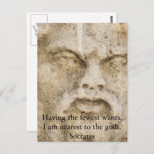 Carte Postale DEVIS Socrates (Devant / Derrière)