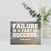 Carte Postale Devis succès et échec (Debout devant)