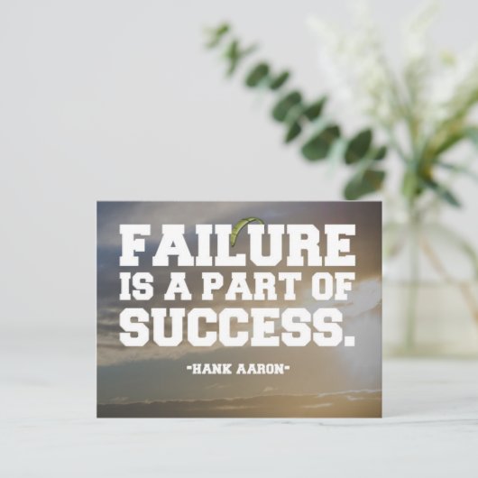 Carte Postale Devis succès et échec (Debout devant)