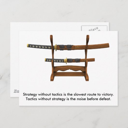 Carte Postale Devis Sun Tzu (Devant / Derrière)