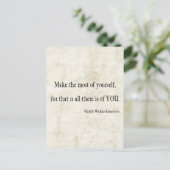 Carte Postale Devis vintage Emerson Inspiration (Debout devant)