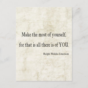 Carte Postale Devis vintage Emerson Inspiration