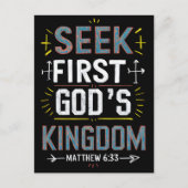 Carte Postale Dévoiler la grâce : Chercher d'abord, Royaume des (Devant)