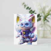 Carte Postale Dévoiler l'énigmatique monstre blanc CGI : (Debout devant)