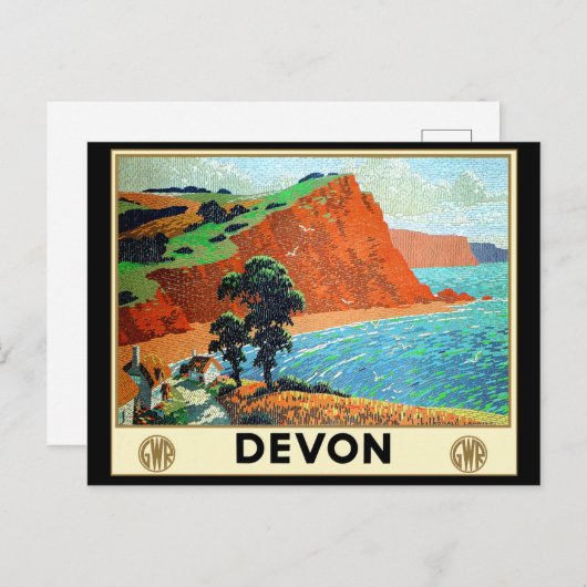 Carte Postale Devon Angleterre (Devant / Derrière)