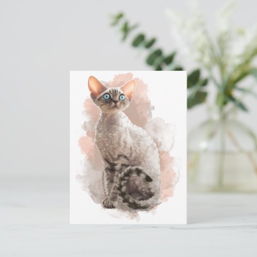 Carte Postale Devon Rex Sofi (Debout devant)