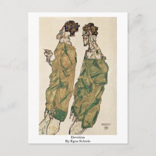 Carte Postale Dévotion D'Egon Schiele (Devant)