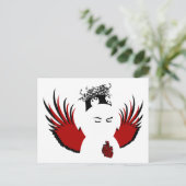 Carte Postale dévotion vouée à l'échec : ange perdu (Debout devant)