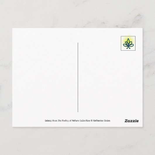 Carte Postale Dew Drops sur Spider Web Galaxy Nature (Dos)