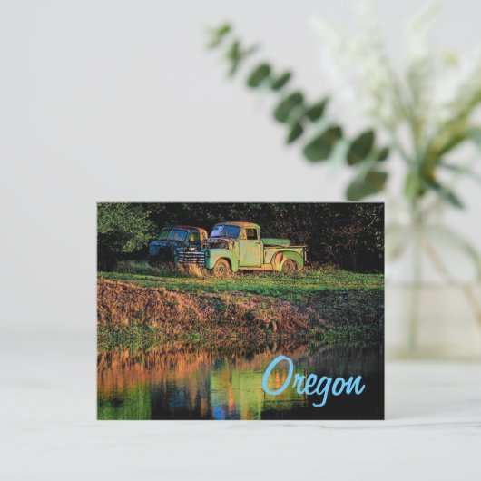 Carte postale d'expédition de l'Oregon (Debout devant)