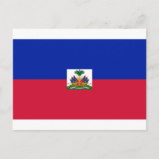 Carte Postale d'Haïti de Drapeau - drapeau du Haïti (Devant)