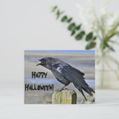 Carte postale d'halloween de croix noire (Debout devant)