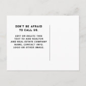 Carte postale d'Halloween d'octobre pour agent imm (Dos)