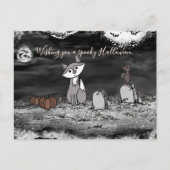 Carte postale d'Halloween du cimetière de Fig & Bl (Devant)