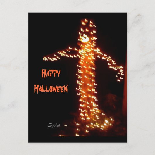 Carte postale d'Halloween effrayante (Devant)