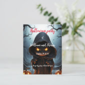 Carte postale d'Halloween effrayante (Debout devant)