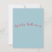 Carte postale d'Halloween effrayante (Dos)