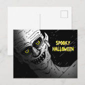 Carte postale d'Halloween effrayante (Devant / Derrière)