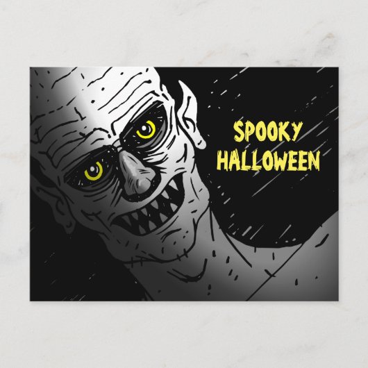 Carte postale d'Halloween effrayante (Devant)