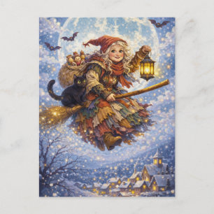 Carte postale d'Halloween effrayante de nuit