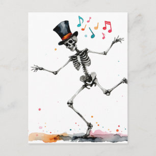 Carte postale d'Halloween effrayante de nuit