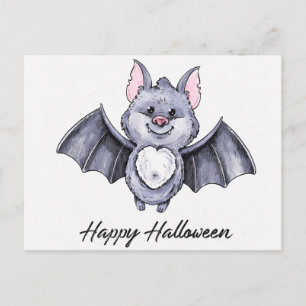 Carte postale d'Halloween mignonne