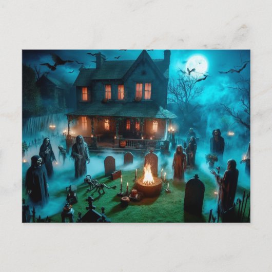Carte postale d'Halloween, Papier : Mat, (Devant)