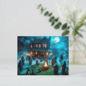 Carte postale d'Halloween, Papier : Mat, (Debout devant)