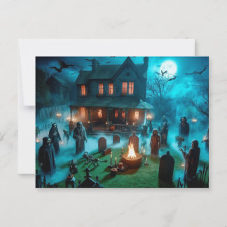 Carte postale d'Halloween, Papier : Mat,