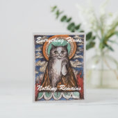 Carte postale Dharma Cat Impermanence (Debout devant)