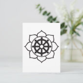 Carte Postale Dharma Wheel Lotus (Debout devant)