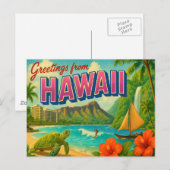 Carte postale d'HAWAÏ (Devant / Derrière)