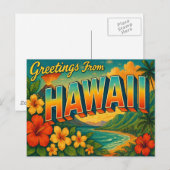 Carte postale d'Hawaii (Devant / Derrière)