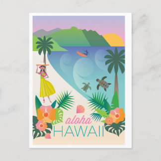 Carte postale d'Hawaii