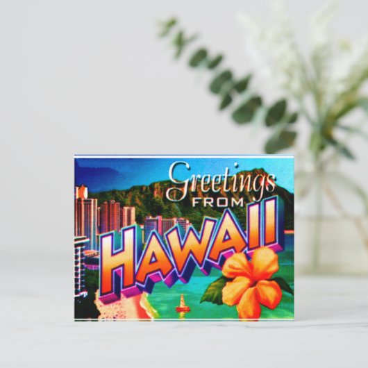 Carte postale d'Hawaii (Debout devant)