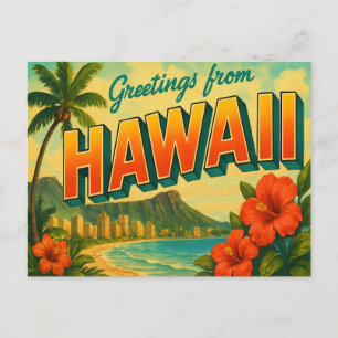 Carte postale d'Hawaii