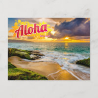 Carte postale d'Hawaii Aloha