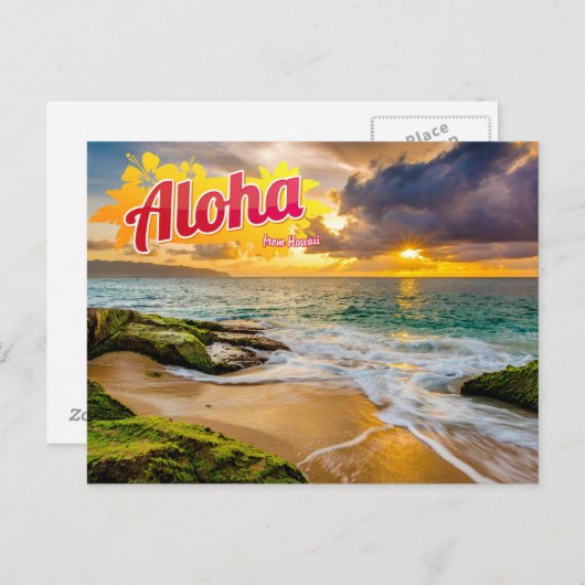 Carte postale d'Hawaii Aloha (Devant / Derrière)