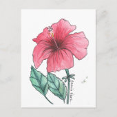 carte postale d'hibiscus (Devant)
